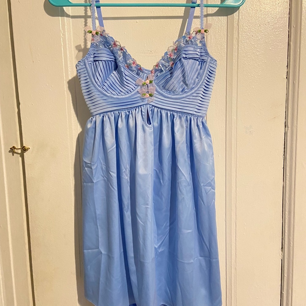 FOR LOVE AND LEMONS BELL BOW SLIP DRESS